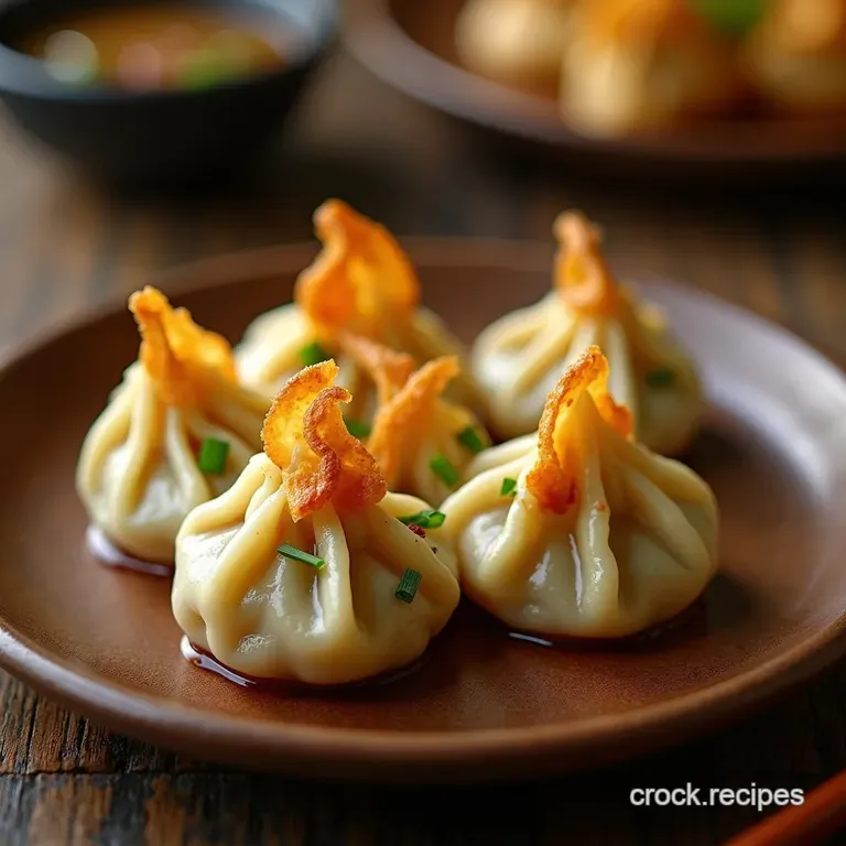 The Perfect Gyoza Crispybottomed Pork Chive Dumplings presentation