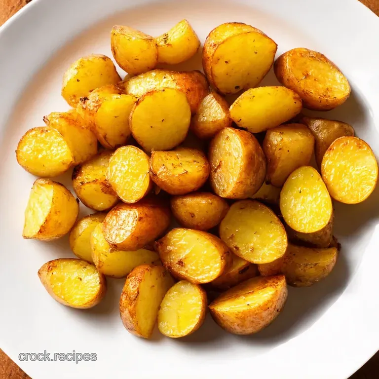 Crispy Roasted Yellow Potatoes with Garlic Herbs
