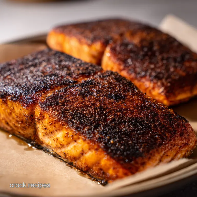 CrispySkinned Air Fryer Salmon presentation