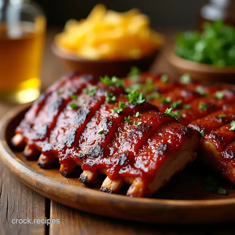CrispyTender Air Fryer BBQ Ribs Weeknight Smokehouse Flavour in Under an Hour presentation