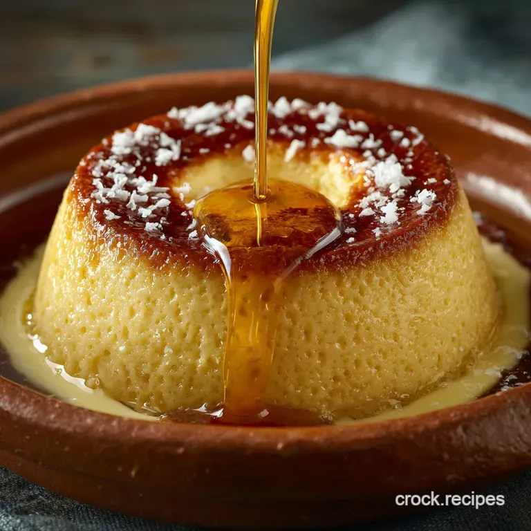 Crock Pot Baked Vanilla Custard the Gentle Bake for Silky Perfect Texture presentation