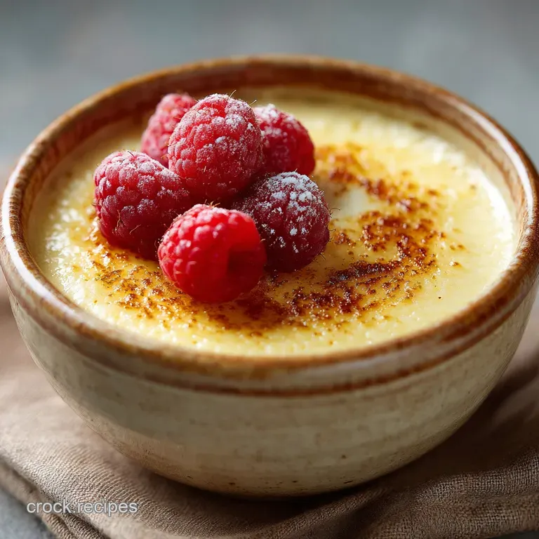 Crock Pot Baked Vanilla Custard The Gentle Bake for Silky Perfect Texture