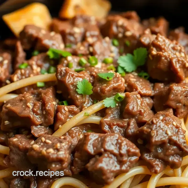 Crock Pot Beef and Noodles