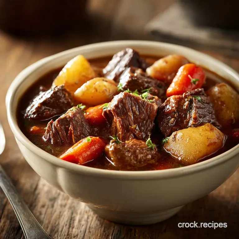 Crock Pot Recipe with Beef Stew: Fork Tender