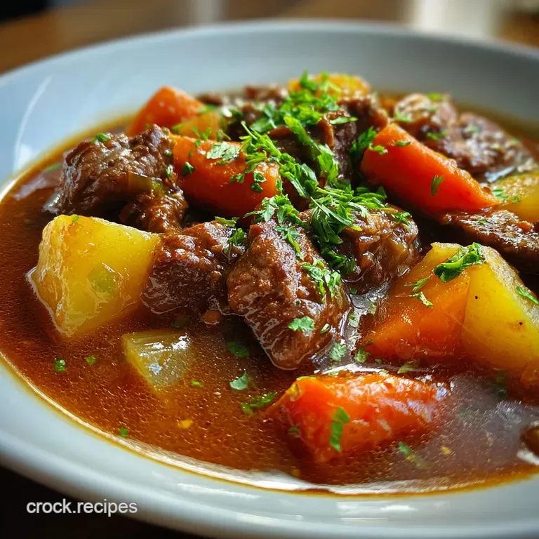 Crock Pot Beef Stew with Red Wine