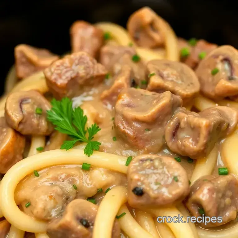 Mini Crock Pot Beef Stroganoff