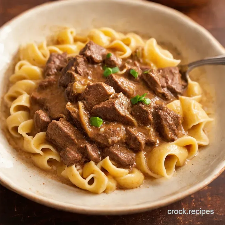 Crock Pot Beef Stroganoff