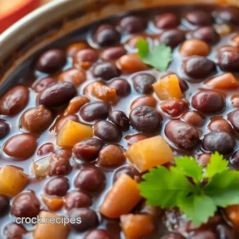 Crock Pot Black Beans