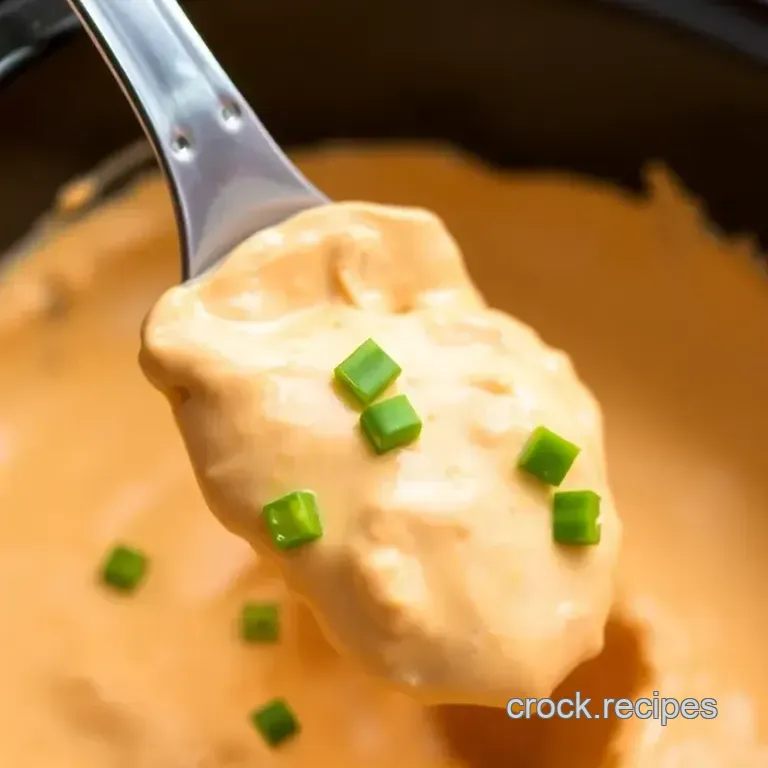 Crock Pot Buffalo Chicken Dip presentation