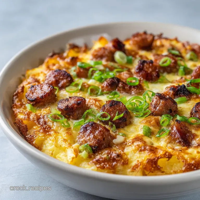 Crock Pot Cheesy Breakfast Casserole: Hearty and Savory
