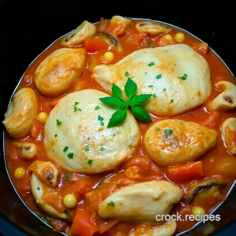 Crock Pot Chicken Cacciatore presentation