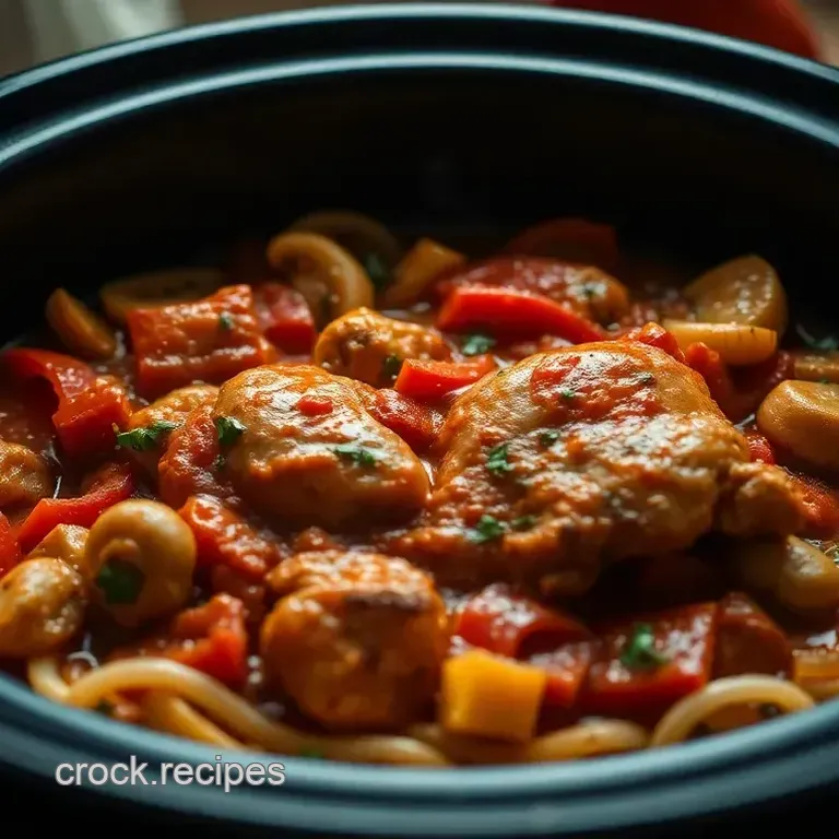 Crock Pot Chicken Cacciatore