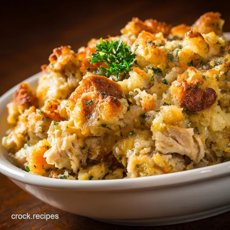 Crock Pot Chicken Stuffing Casserole The Sunday Lunch Cheat