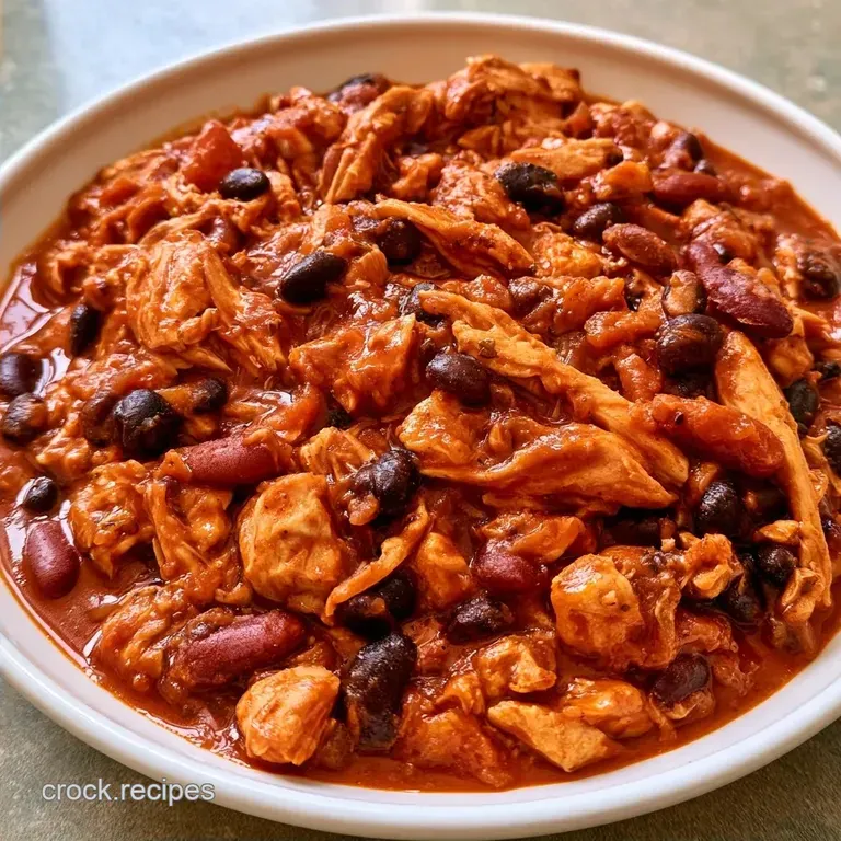 Hearty Crock Pot Chicken Taco Chili