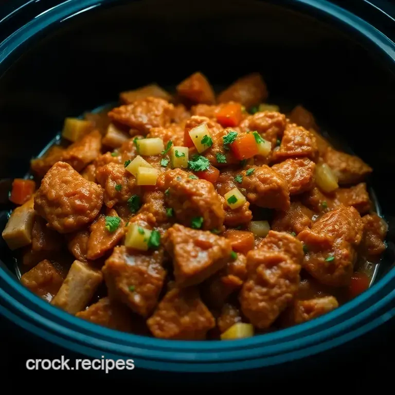 Crock Pot Chicken Tinga presentation