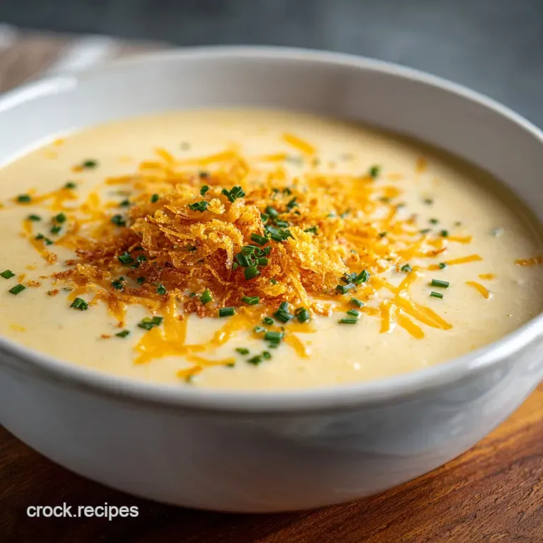 Creamy and Cheesy Crock Pot Crack Potato Soup