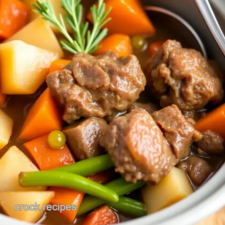 Crock Pot Deer Meat Stew: Hearty Comfort Food presentation