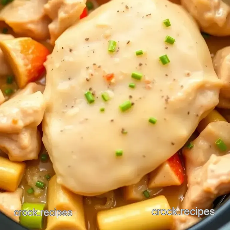 Slow-Cooker Delight: Easy Crock Pot Frozen Chicken Meal Prep presentation