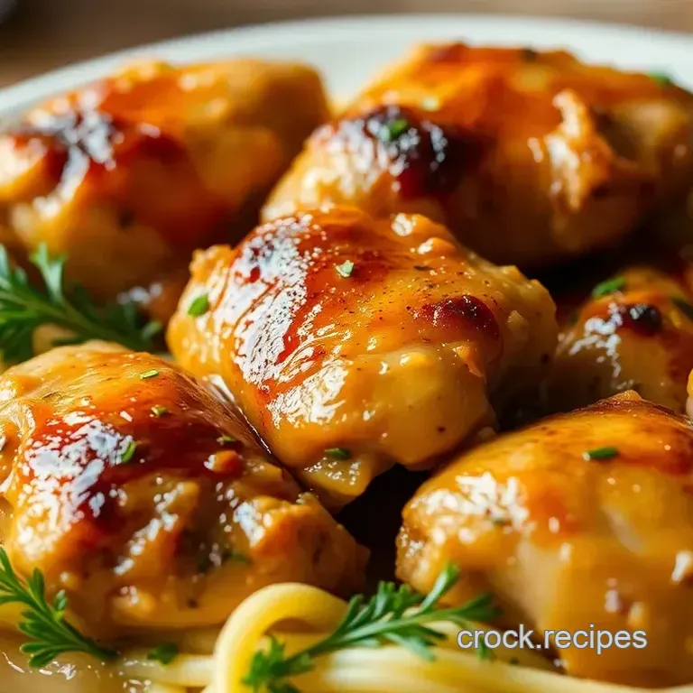 Crock Pot Honey Garlic Chicken Thighs