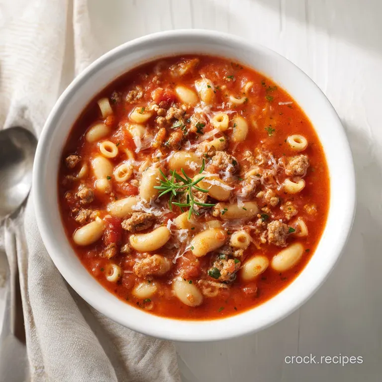Copycat Olive Garden Crock Pot Pasta Fagioli