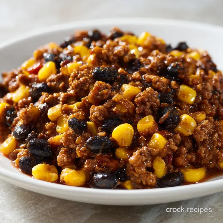 Crock Pot Taco Casserole: Savory and Cheesy