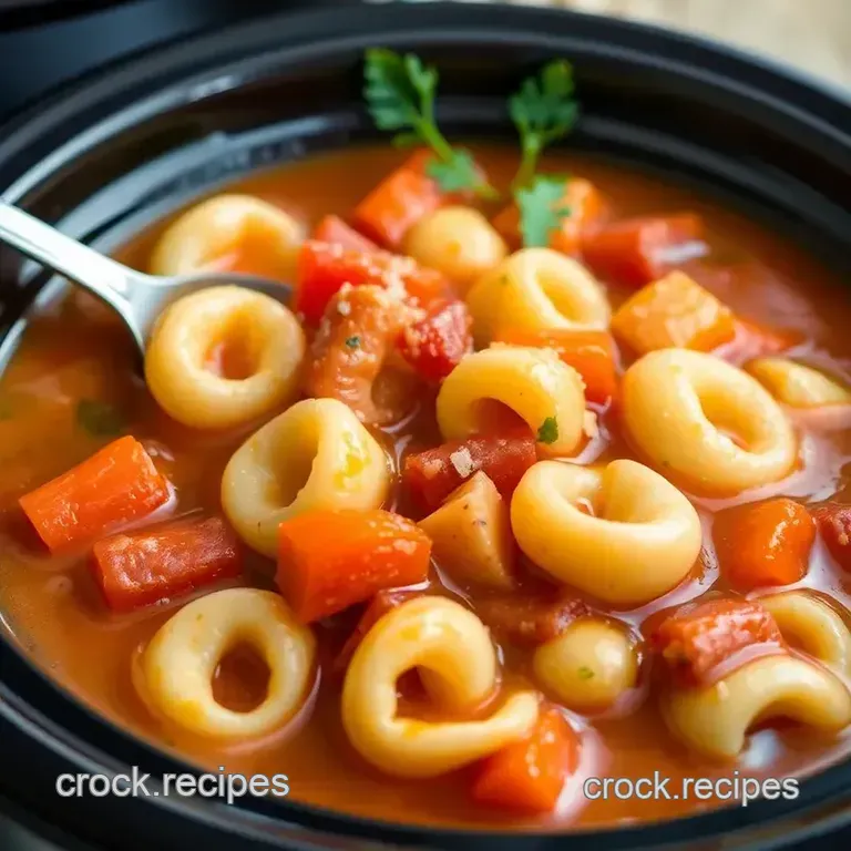Crock-Pot Tortellini Soup presentation