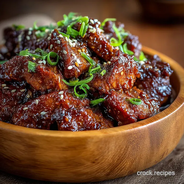 SlowCooker Sticky Fingers The Ultimate Honey Bourbon Chicken presentation