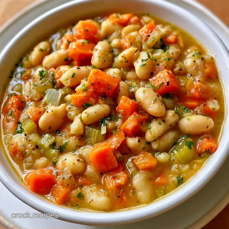 Hearty Crock Pot Vegetable Bean Soup