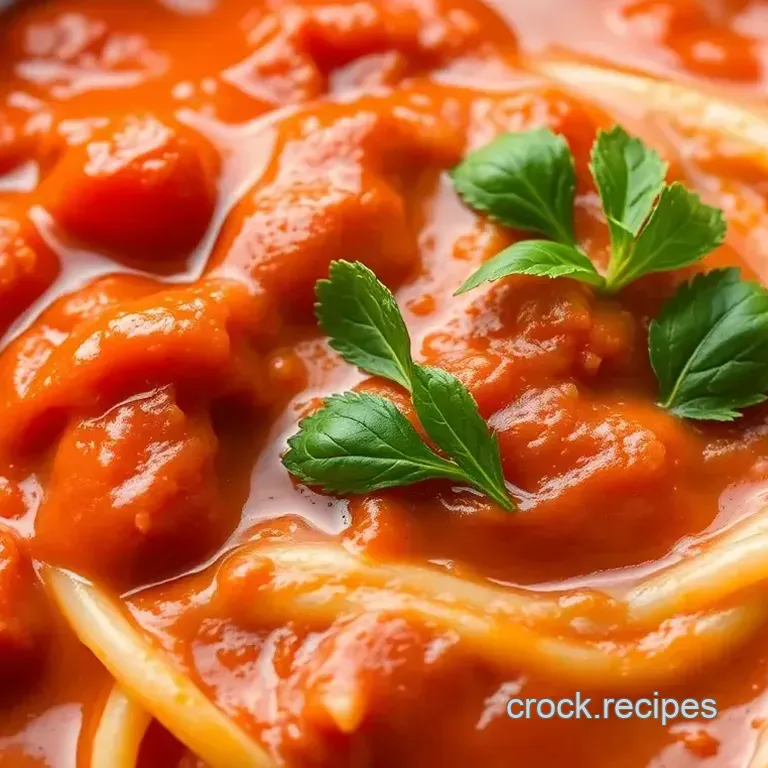 Crock Pot Vodka Sauce | Easy & Creamy Delight