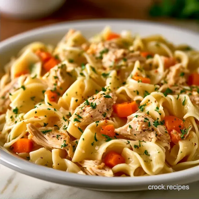 Old Fashioned Crockpot Chicken and Noodles