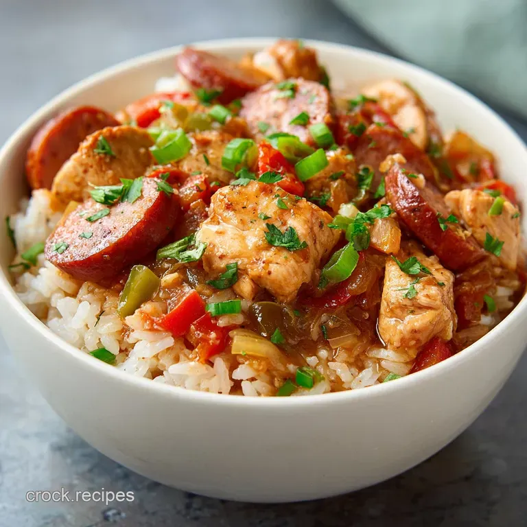 Slow Cooker Chicken Jambalaya Recipe