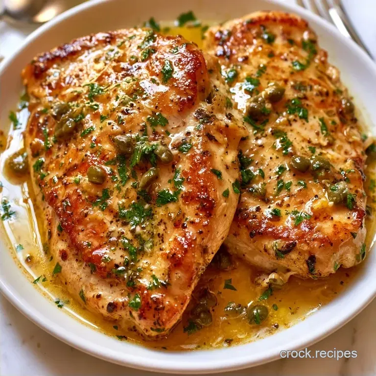 Crockpot Chicken Piccata: Tender and Zesty