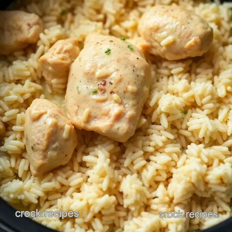 Crockpot Chicken & Rice: Easy Weeknight Dinner presentation