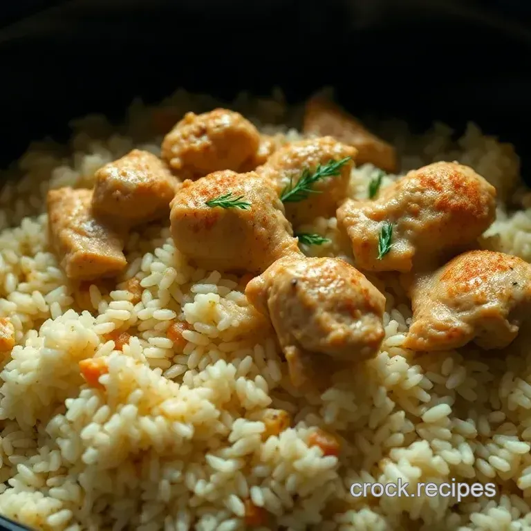 Crockpot Chicken & Rice: Easy Weeknight Dinner