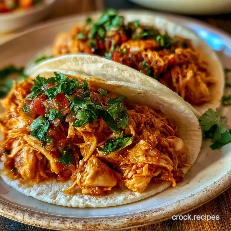 Crockpot Chicken Tacos: Slow-Cooked
