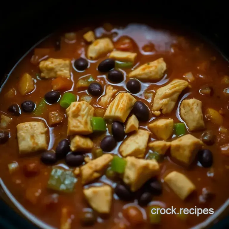 Crockpot Chicken Tortilla Soup presentation