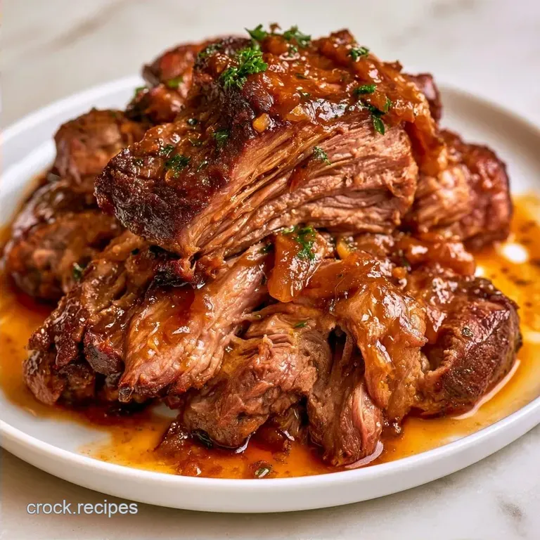 Tender Crockpot Chuck Roast Steak Dinner