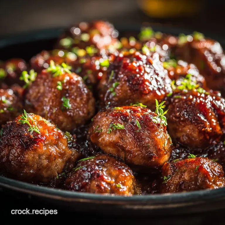 The Bees Knees SlowCooker HoneyGarlic Meatballs