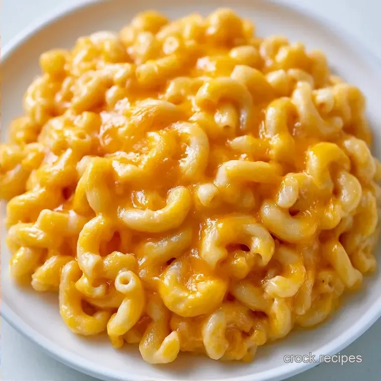 Creamy American Cheese Crockpot Mac and Cheese