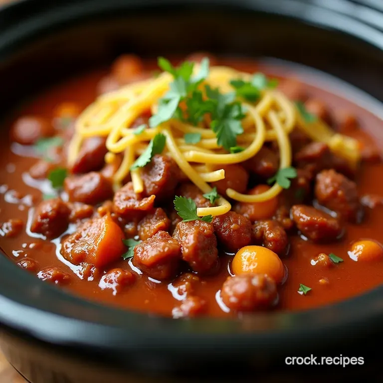 The No Fuss Full Flavour Slow Cooker Pulled Pork Chilli presentation