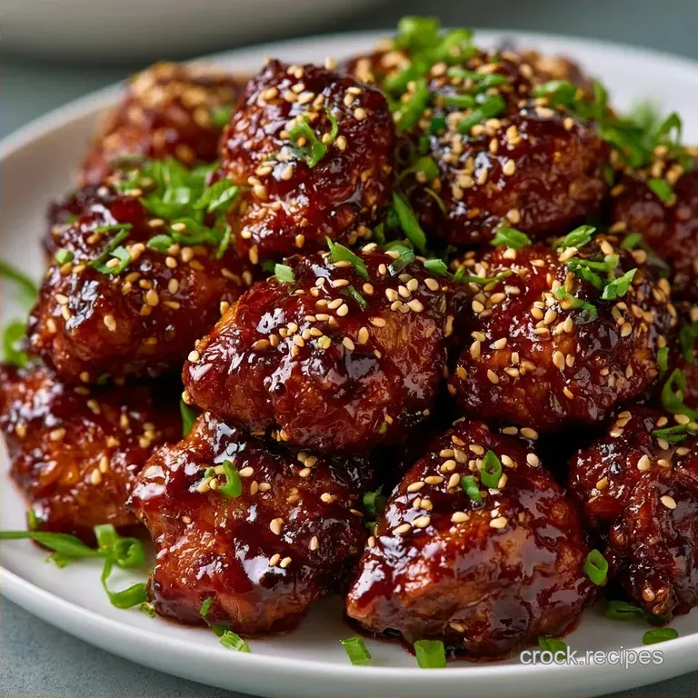 Crockpot Sesame Chicken with Honey Glaze
