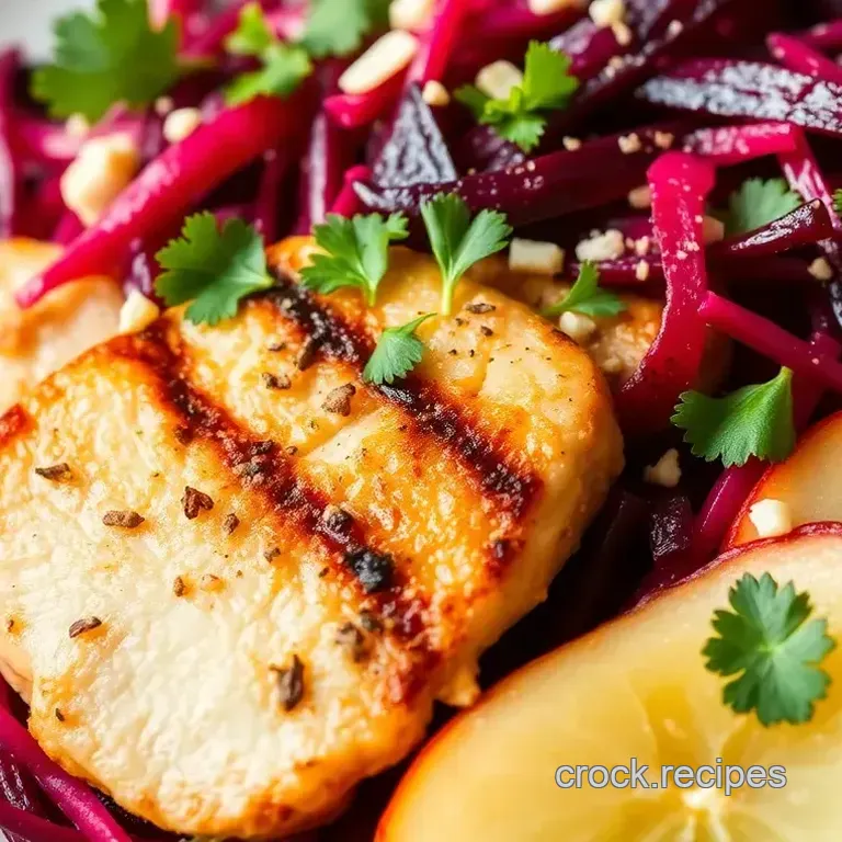 Crunchy Beetroot Slaw with Grilled Chicken: Easy Summer Salad Recipe!
