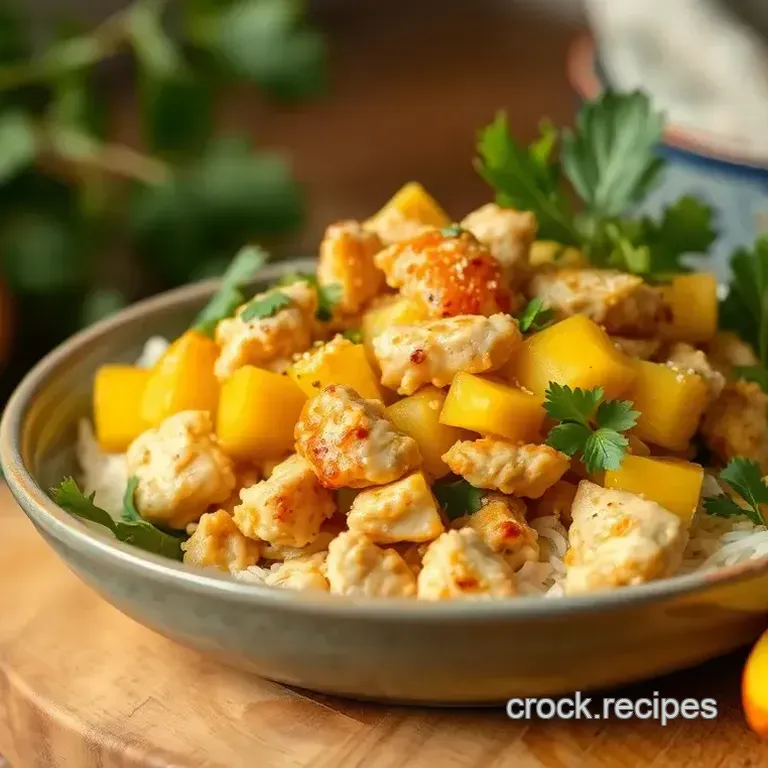 Sautéed Chicken Mango Salad with Curry Flavor