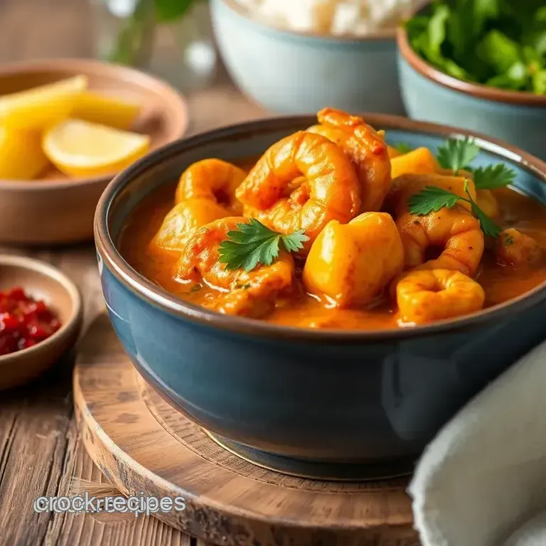 Curry in a Hurry: Quick Prawn Curry Delight presentation