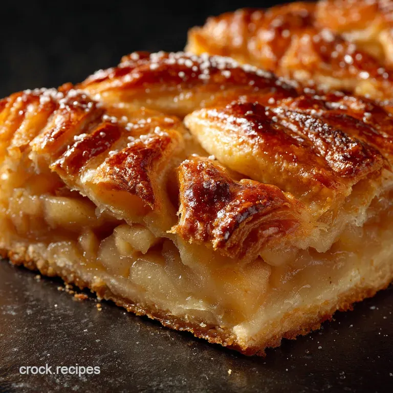 Danish Pastry Apple Pie Bars: the Ultimate Flaky Cheaters Recipe presentation