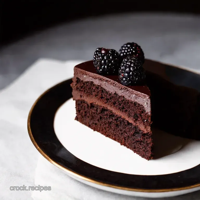 Dark Romance Chocolate Blackberry Cake