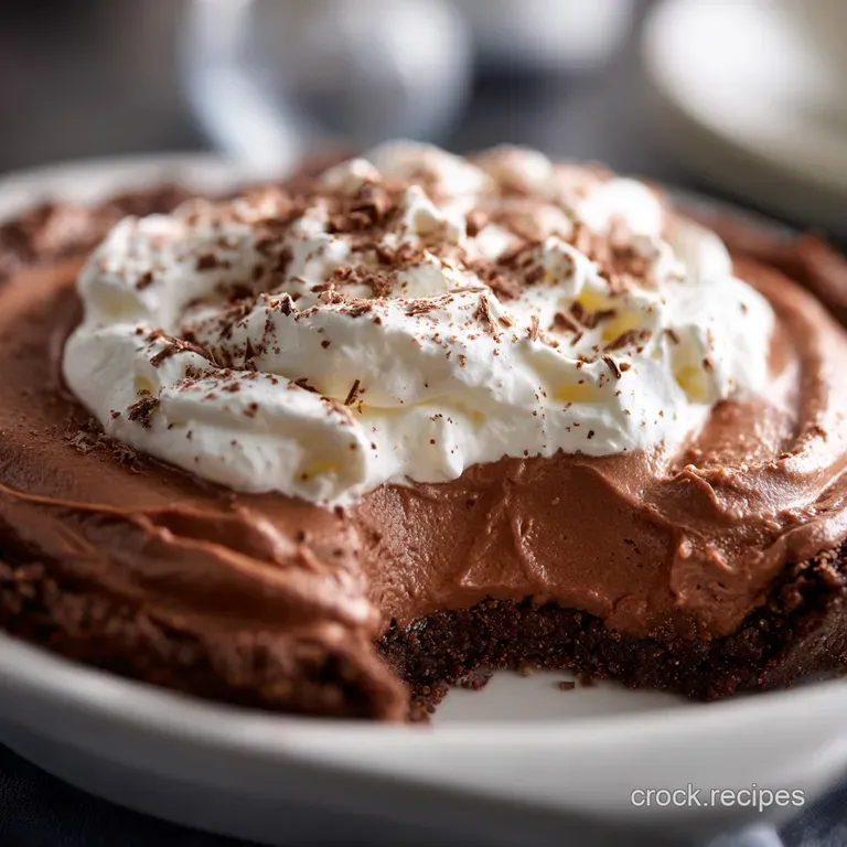 Chocolate Silk Pie: the Ultimate Decadent Recipe presentation