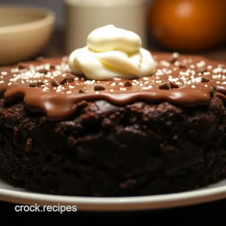 Decadent German Chocolate Poke Cake presentation