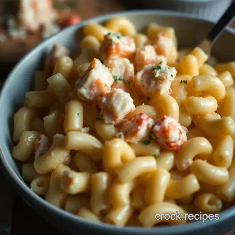 Decadent Lobster Mac & Cheese: A Gourmet Comfort Classic presentation