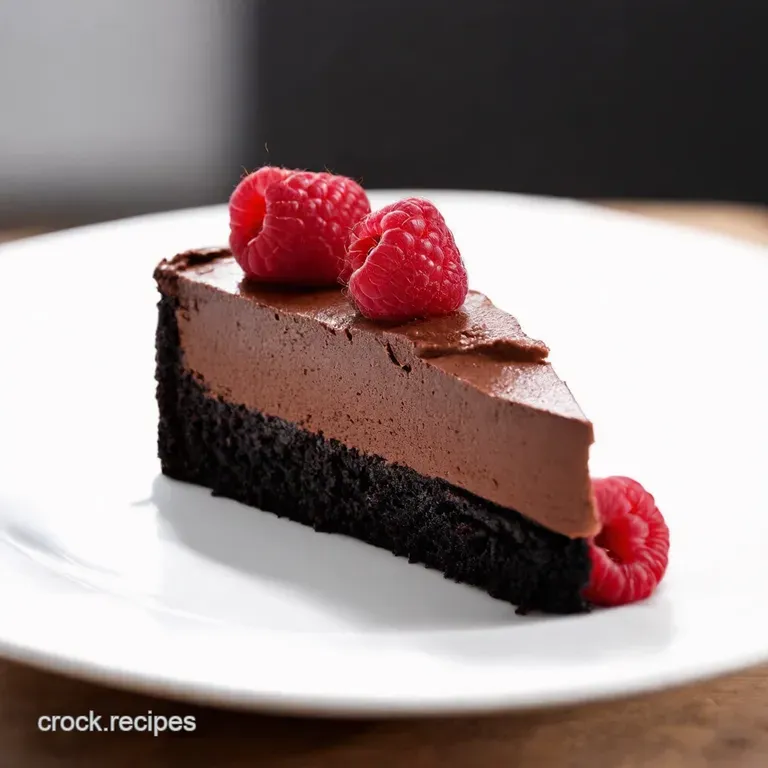 Decadent Raspberry Chocolate Mousse Cake